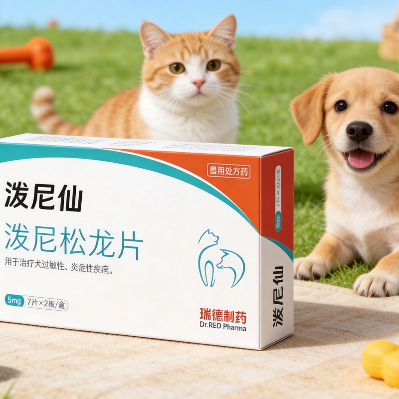 1783069572756444.jpg jimeng-2026-06-05-3900-保留泼尼仙产品包装盒主体文字图案不变,移除红色底座,替换背景为干净清新的宠物相关....jpg